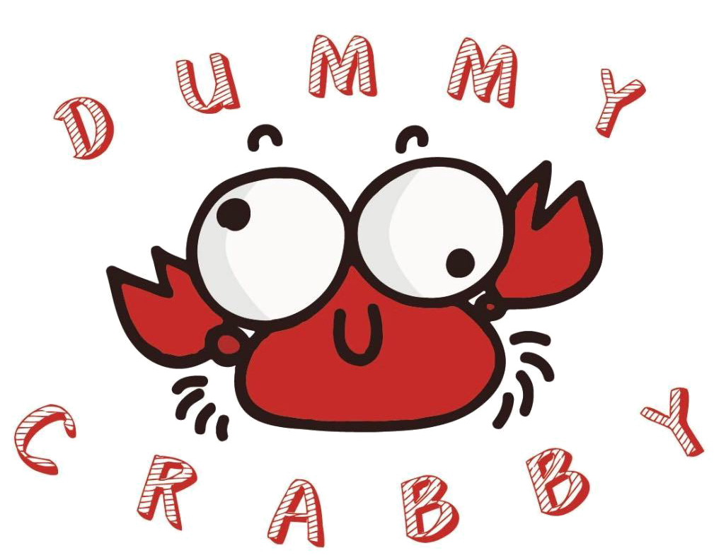 Restaurant logo, featuring a crab as the emblem