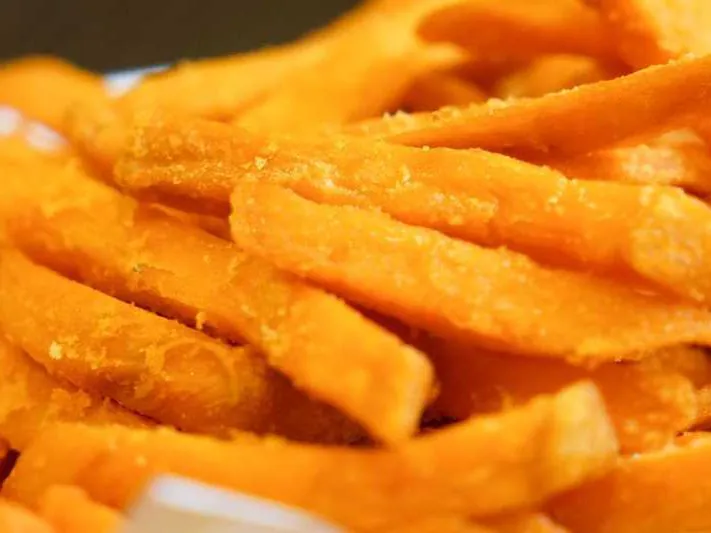 Crispy fried sweet potato fries at Dummy Crabby III, a Seafood Restaurant in Tampa